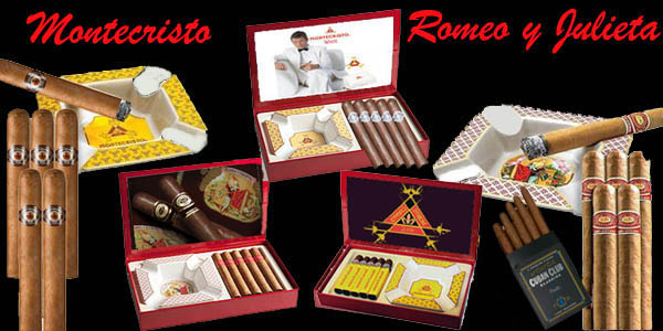 Romeo y Julieta & Montecristo Samplers w/Ashtray